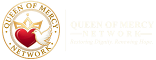 quenn of mercy network footer logo